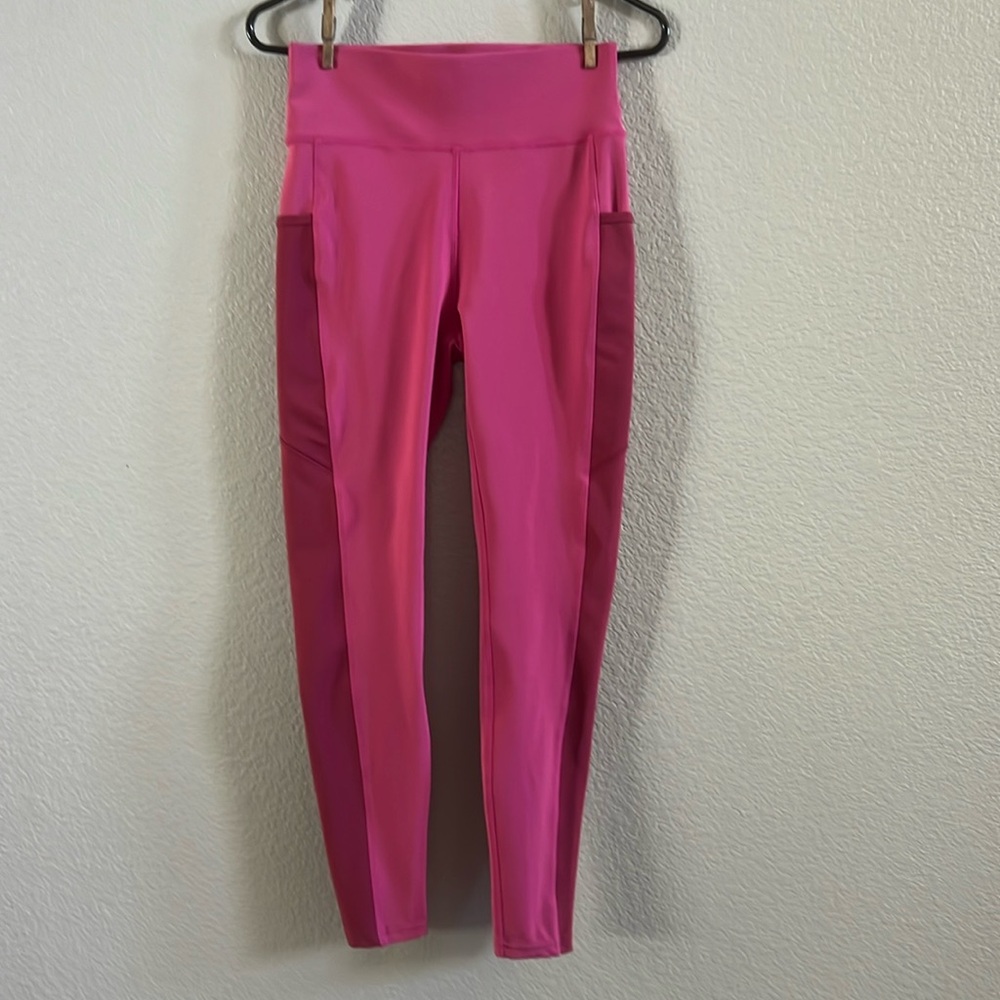Popfit Pocketed Leggings- Pink Size M